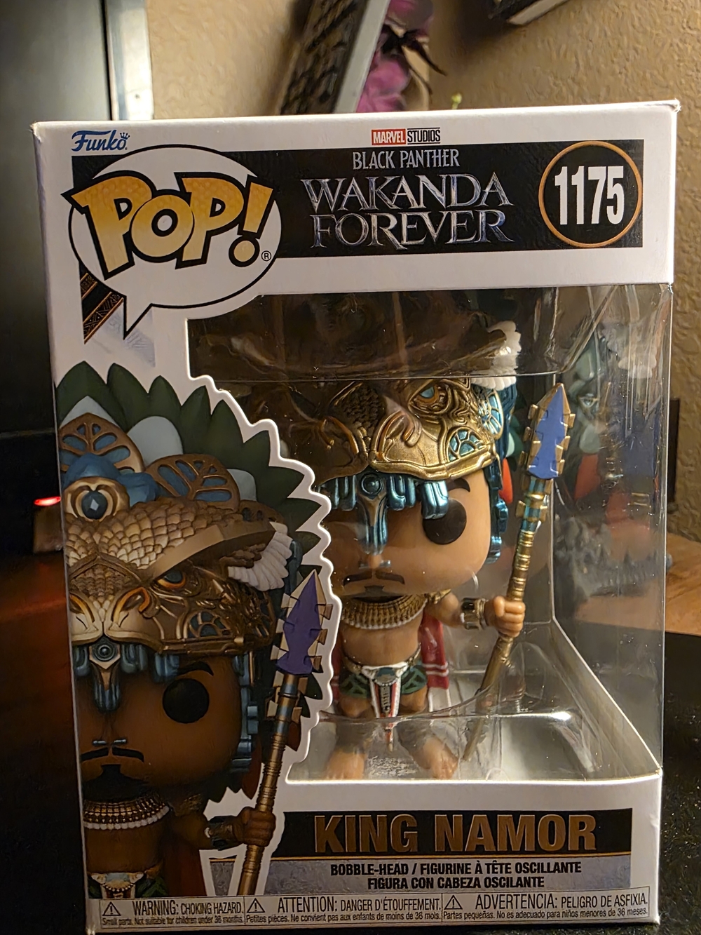 Funko King Namor (Wakanda Forever) - Blue, Gold Accents